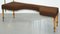 19th Century Fruitwood Biedermeier Large Curved Window Seat Benches, Set of 2 16