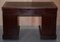 Victorian English Panelled Hardwood Twin Partner Desk, 1880s 11