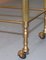 Mid-Century Brass & Glass Nesting Trolley Tables from Maison Bagues, France, Set of 3, Image 19
