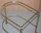 Mid-Century Brass & Glass Nesting Trolley Tables from Maison Bagues, France, Set of 3 5