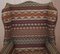 Butaca de orejas de tapicería de lana Kilim con estructura de haya, Imagen 6