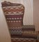 Wingback Armchair in Kilim Wool Upholstery with Beech Frame 15