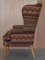 Wingback Armchair in Kilim Wool Upholstery with Beech Frame 18
