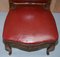 Oxblood Leather French Salon Armchairs & Sofa, Set of 3 17