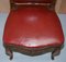 Oxblood Leather French Salon Armchairs & Sofa, Set of 3, Image 17