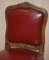 Oxblood Leather French Salon Armchairs & Sofa, Set of 3 16