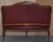 Oxblood Leather French Salon Armchairs & Sofa, Set of 3, Image 12