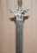 Vintage Silver-Plated Corinthian Pillar Floor Lamp with Paw Feet 11