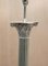 Vintage Silver-Plated Corinthian Pillar Floor Lamp with Paw Feet, Image 13