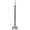 Vintage Silver-Plated Corinthian Pillar Floor Lamp with Paw Feet, Image 1