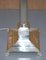 Lámpara de pie pilar corintia vintage plateada con patas, Imagen 3