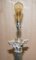 Vintage Silver-Plated Corinthian Pillar Floor Lamp with Paw Feet, Image 10