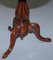 Viktorianischer Ovaler Beistelltisch aus Nussholz mit Intarsien 15