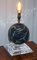 Vintage Round Marble Finish Lamp, Image 2