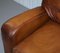 Vintage Cigar Brown Leather Sofa 9