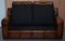 Vintage Cigar Brown Leather Sofa, Image 13