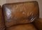 Vintage Cigar Brown Leather Sofa, Image 7