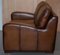 Vintage Cigar Brown Leather Sofa 12