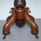 Hardwood Drinks Table with Crystal Decanter & Glasses Wheels, 1860s 13