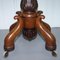 Hardwood Drinks Table with Crystal Decanter & Glasses Wheels, 1860s, Image 13