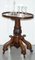 Hardwood Drinks Table with Crystal Decanter & Glasses Wheels, 1860s, Image 3