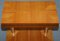 Mesas auxiliares Mid-Century modernas de metal cromado y madera satinada. Juego de 2, Imagen 10