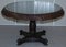 19th Century Anglo-Indian Padauk Table in Hardwood Hand-Carved with Lions & Flowers 2