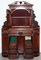 Victorian Hand-Carved Walnut Cabinet with Drawers 15