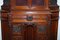 Victorian Hand-Carved Walnut Cabinet with Drawers 6