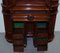 Victorian Hand-Carved Walnut Cabinet with Drawers 18
