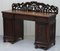 19th Century Anglo-Burmese Hand-Carved Sideboard with Drawers & Cupboards 3