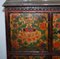 19th Century Tibetan Hand-Painted Altar Cabinet in Hand-Carved Cedar Wood, Image 7