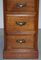 Tall Victorian Walnut Chests of Drawers or Side Tables, Set of 2 5
