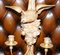 Regency oder Empire Kerzenhalter aus vergoldetem Holz mit geschnitzten Adlern, 2er Set 4