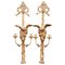 Applique Regency o Empire in legno dorato con aquile intagliate, set di 2, Immagine 1