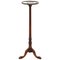 Tall Hand-Carved Hardwood Jardiniere Stand with Claw & Ball Feet & Scalloped Edge Top, Image 1