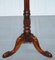 Tall Hand-Carved Hardwood Jardiniere Stand with Claw & Ball Feet & Scalloped Edge Top 2