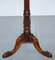 Tall Hand-Carved Hardwood Jardiniere Stand with Claw & Ball Feet & Scalloped Edge Top, Image 2