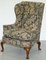 Blenheim Walnut Wingback Armchair with William Morris Fabric from Wood & Hogan, New York, Image 4