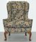 Blenheim Walnut Wingback Armchair with William Morris Fabric from Wood & Hogan, New York, Image 3