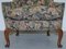 Blenheim Walnut Wingback Armchair with William Morris Fabric from Wood & Hogan, New York 8