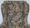 Blenheim Walnut Wingback Armchair with William Morris Fabric from Wood & Hogan, New York, Image 7