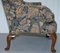 Blenheim Walnut Wingback Armchair with William Morris Fabric from Wood & Hogan, New York 13