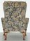 Blenheim Walnut Wingback Armchair with William Morris Fabric from Wood & Hogan, New York, Image 15