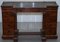Brass Gallery & Burr Amboyna Wood Gillow Breakfront Library Desk, Image 2
