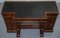 Brass Gallery & Burr Amboyna Wood Gillow Breakfront Library Desk 3