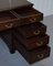Vintage Large Solid Hardwood Twin Pedestal Partner Desk, Image 17
