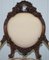 Viktorianischer Show Frame Lion Salon Armlehnstuhl aus geschnitztem Nussholz mit besticktem Bezug 3