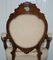 Victorian Show Frame Lion Carved Walnut Salon Armchair with Embroidered Upholstery, Image 17