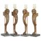 French Neoclassical Monopod Lamps with Paw Feet, 1820s, Set of 4 1